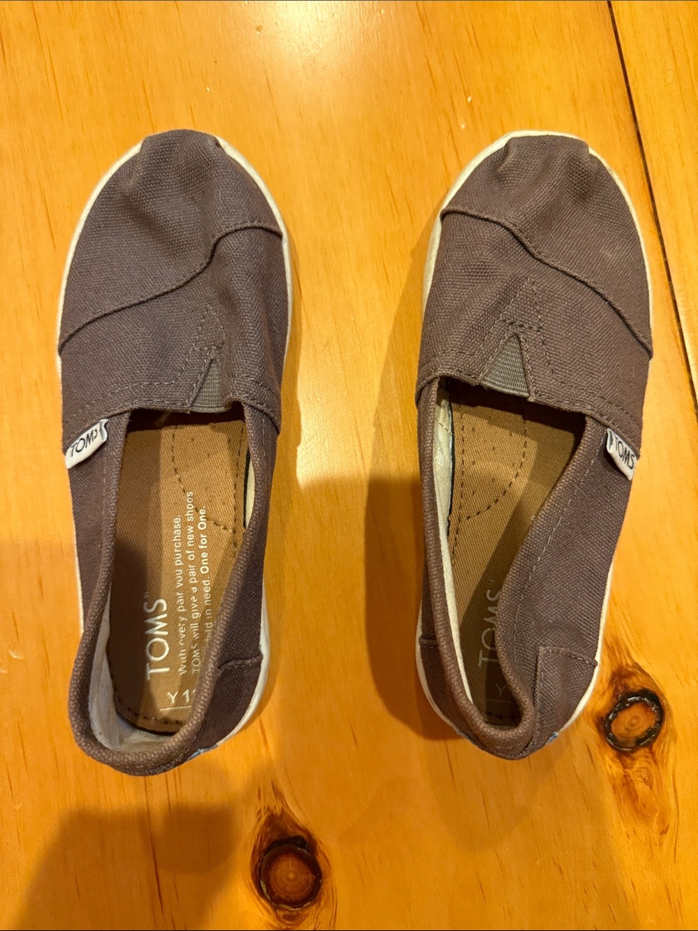 Toms Women’s Classic Slip-On Moccasins in Charcoal Canvas